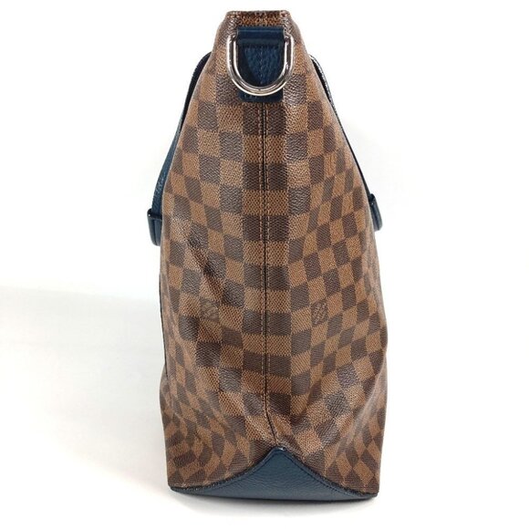 LOUIS VUITTON N41242 Damier Cabas Bag Tote Bag Large Shoulder Bag Brown/Navy - Picture 7 of 16